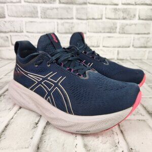 Asics Gel-Nimbus 25 Women's Size 6.5 Wide Blue Lilac Train Athletic Running Shoe